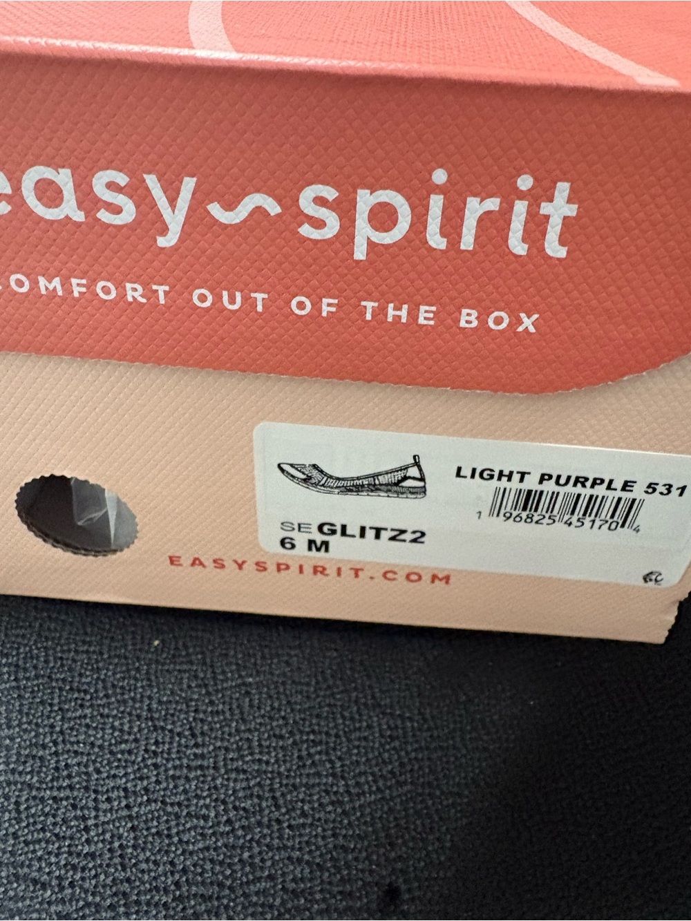 NWT! Easy Spirit GLITZ Walking Shoe, 6, LIGHT PURPLE - Picture 8 of 12